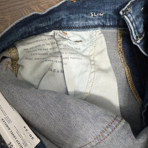 NWT American Eagle Men's Carpenter Slim Fit Jeans - Size 30x34 - Picture 11 of 11